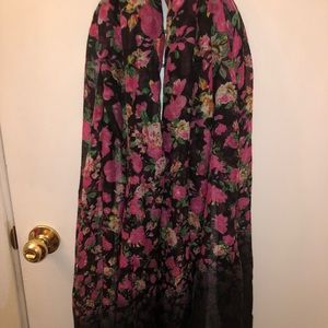 Long Floral Scarf